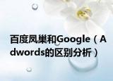 百度鳳巢和Google（Adwords的區(qū)別分析）