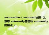 animosities（animosity是什么意思 animosity的音標(biāo) animosity的用法）