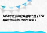2004年歐洲杯冠軍是哪個(gè)國(guó)（2004年歐洲杯冠軍是哪個(gè)國(guó)家）