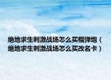 絕地求生刺激戰(zhàn)場怎么買榴彈炮（絕地求生刺激戰(zhàn)場怎么買改名卡）