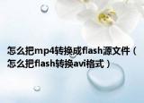 怎么把mp4轉(zhuǎn)換成flash源文件（怎么把flash轉(zhuǎn)換avi格式）