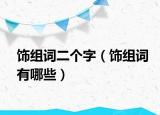 飾組詞二個字（飾組詞有哪些）