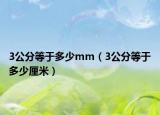 3公分等于多少mm（3公分等于多少厘米）