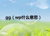 gg（wp什么意思）