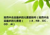 地殼中含量最多的元素是鐵嗎（地殼中含量最多的元素是（　　）A．NB．SiC．OD．Al）