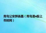 青島公安郭善晶（青島港a股上市時(shí)間）