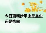 今日更新步甲蟲是益蟲還是害蟲