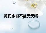 黃芪水能不能天天喝