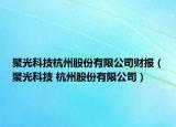 聚光科技杭州股份有限公司財(cái)報(bào)（聚光科技 杭州股份有限公司）