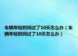 車輛年檢時間過了10天怎么辦（車輛年檢時間過了10天怎么辦）