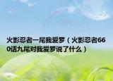火影忍者一尾我愛羅（火影忍者660話九尾對我愛羅說了什么）