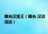 曝光漢堡王（曝光 漢語詞語）