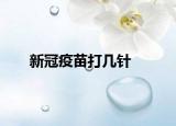 新冠疫苗打幾針