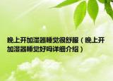 晚上開加濕器睡覺很舒服（晚上開加濕器睡覺好嗎詳細(xì)介紹）