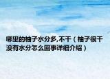 哪里的柚子水分多,不干（柚子很干沒有水分怎么回事詳細介紹）