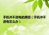 手機(jī)沖不進(jìn)電的原因（手機(jī)沖不進(jìn)電怎么辦）
