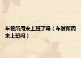 車管所周末上班了嗎（車管所周末上班嗎）