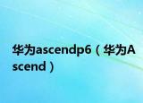 華為ascendp6（華為Ascend）