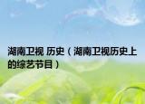 湖南衛(wèi)視 歷史（湖南衛(wèi)視歷史上的綜藝節(jié)目）