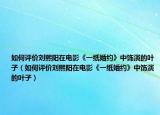 如何評價劉熙陽在電影《一紙婚約》中飾演的葉子（如何評價劉熙陽在電影《一紙婚約》中飾演的葉子）