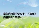 童年內(nèi)容簡(jiǎn)介100字（《童年》內(nèi)容簡(jiǎn)介100字~）