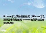 iPhone怎么清除王者數據（iPhone怎么清除王者榮耀數據 iPhone如何清除王者數據介紹）