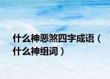 什么神惡煞四字成語（什么神組詞）