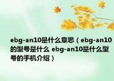 ebg-an10是什么意思（ebg-an10的型號是什么 ebg-an10是什么型號的手機介紹）