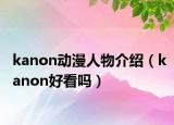 kanon動漫人物介紹（kanon好看嗎）