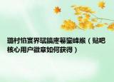 璐村惂寰界珷鎬庝箞鑾峰緱（貼吧核心用戶徽章如何獲得）