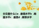 分貝是什么()a  .音調(diào)水平b  .響度水平c  .音質(zhì)d  .頻率水平