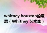 whitney houston的意思（Whitney 藝術(shù)家）