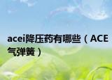 acei降壓藥有哪些（ACE氣彈簧）