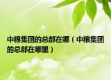中糧集團(tuán)的總部在哪（中糧集團(tuán)的總部在哪里）