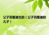 公子羽是誰生的（公子羽是誰的兒子）