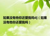 如果沒有他你還愛我嗎dj（如果沒有他你還愛我嗎）