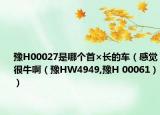 豫H00027是哪個(gè)首×長的車（感覺很牛?。ㄔW4949,豫H 00061））
