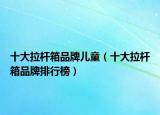 十大拉桿箱品牌兒童（十大拉桿箱品牌排行榜）
