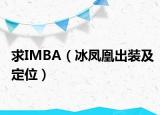 求IMBA（冰鳳凰出裝及定位）