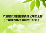 廣廈建設(shè)集團(tuán)有限責(zé)任公司怎么樣（廣廈建設(shè)集團(tuán)有限責(zé)任公司）