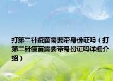 打第二針疫苗需要帶身份證嗎（打第二針疫苗需要帶身份證嗎詳細(xì)介紹）