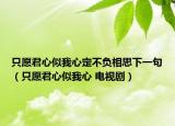 只愿君心似我心定不負(fù)相思下一句（只愿君心似我心 電視?。? /></span></a>
                        <h2><a href=