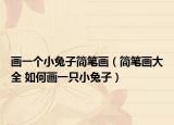 畫一個小兔子簡筆畫（簡筆畫大全 如何畫一只小兔子）