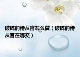 破碎的侍從官怎么做（破碎的侍從官在哪交）