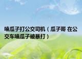 嗑瓜子打公交司機（瓜子哥 在公交車嗑瓜子被暴打）