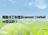 跑跑卡丁車提示cannot（initialize怎么辦）