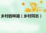 鄉(xiāng)村的味道（鄉(xiāng)村同志）