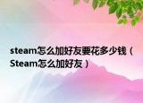 steam怎么加好友要花多少錢（Steam怎么加好友）