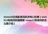 vivos10無線影音耳機充電口在哪（vivoS12有線耳機插哪里 vivos12有線耳機怎么插介紹）