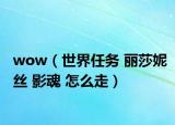 wow（世界任務(wù) 麗莎妮絲 影魂 怎么走）